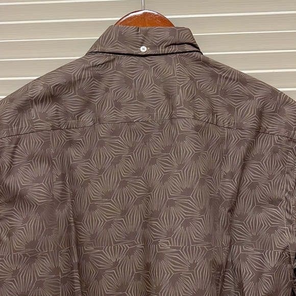 14. Billy Reid Murphy Mens Dress Shirt in Olive - Picture 9 of 17